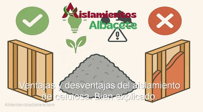 Ventajas y desventajas del aislamiento celulosa