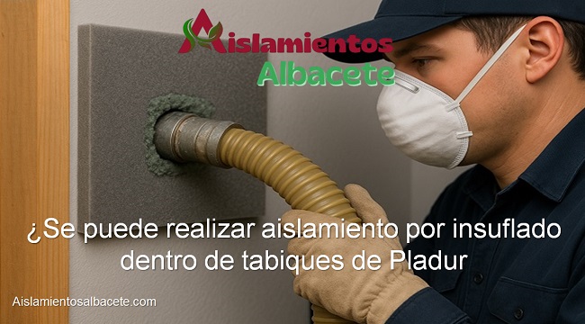 se puede realizar aislamiento por insuflado dentro de tabiques de pladur