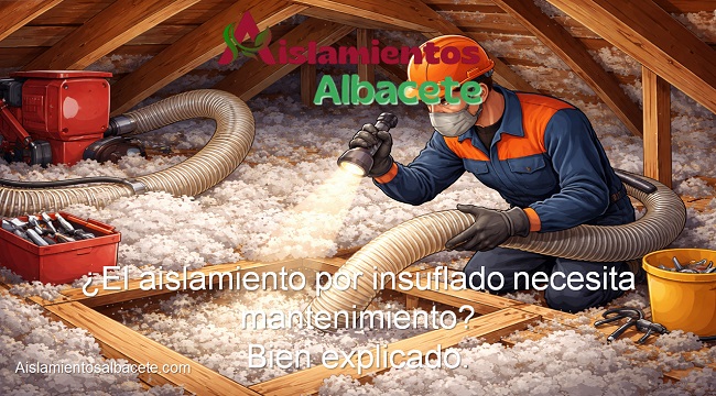 El aislamiento por insuflado necesita mantenimiento